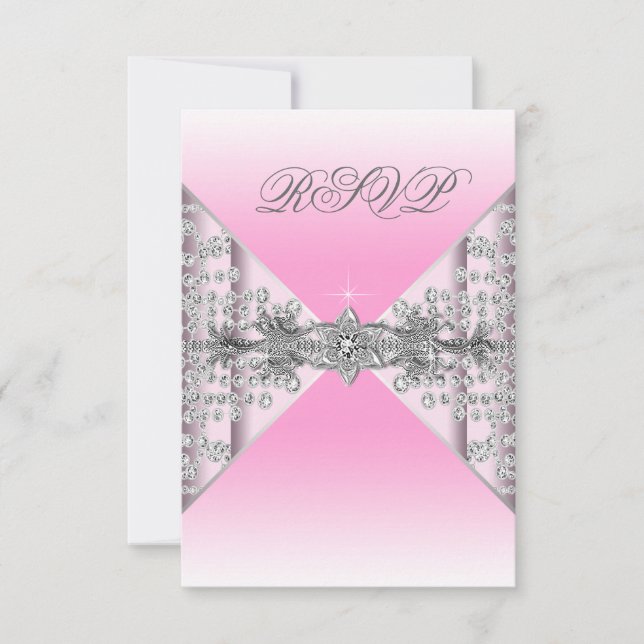 Pink Ombre RSVP (Anverso)