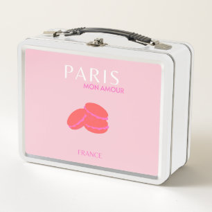 Pink Paris Travel Art Macarons Preppy