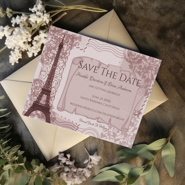 Pink Parisian Salven El Anuncio De Fecha (Pink Parisian Save the Date)