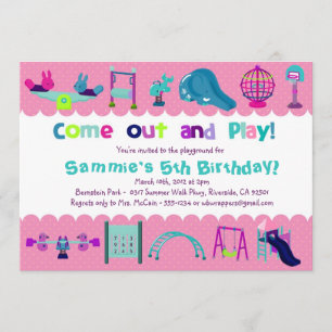 PINK - PARTE DE JUEGO - Invitaciones a la fiesta d