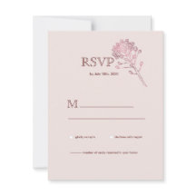 Pink Pearl Botanical RSVP