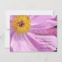 PINK PEONY Bat Mitzvah Invitación Tarjeta de respu