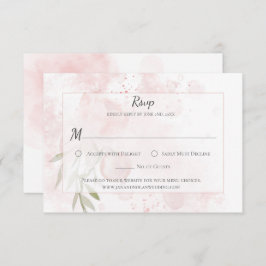 Pink Peony Water Wash RSVP