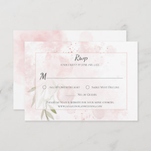 Pink Peony Water Wash RSVP