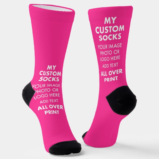 PINK personalizado por todas partes de calcetines  (Angular)