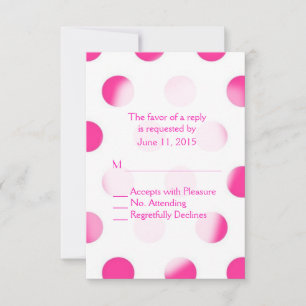 Pink Polka Dot RSVP