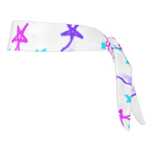 Pink Purple doodle christmas de árbol estrellas de
