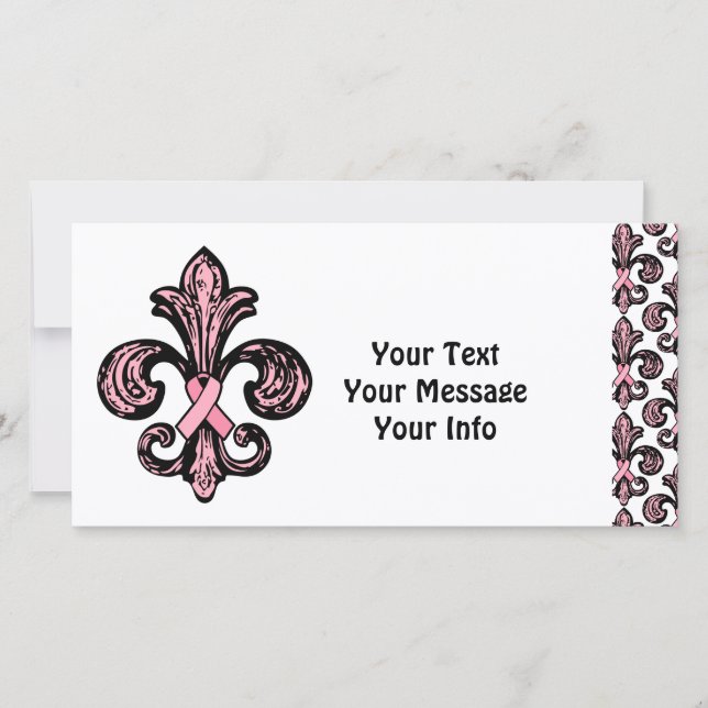 Pink Ribbon Fleur de lis (Anverso)