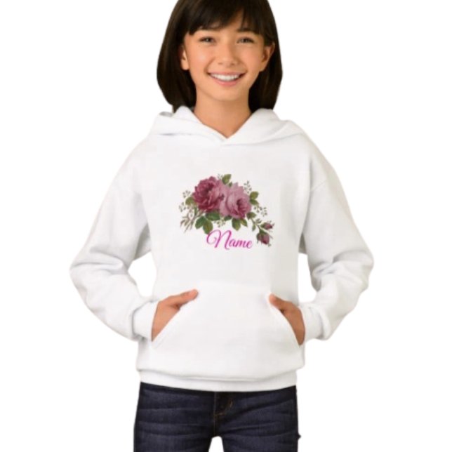 Pink Rose Elegance Hoodie (Subido por el creador)