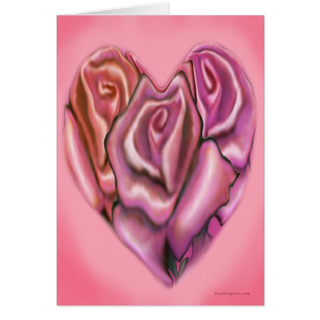 Pink Rose Heart (Frente)