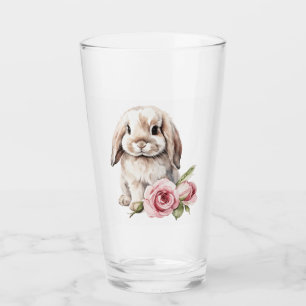 Pink Rose Lop Eared Rabbit