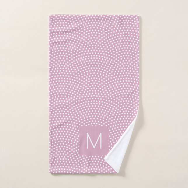 Pink Same Komon Monogrammed (Toalla de mano)
