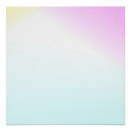 Pink & Sky Blue Modern Gradient Art Wall Poster