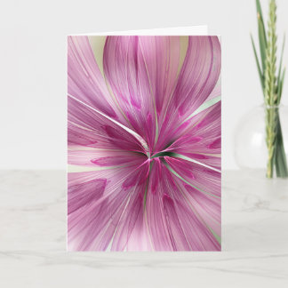 "Pink Star Wildflower" de Nan Engen Tarjeta de fel