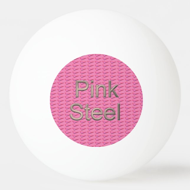 Pink Steel bola de ping pong blanco de 1 estrella (Anverso)