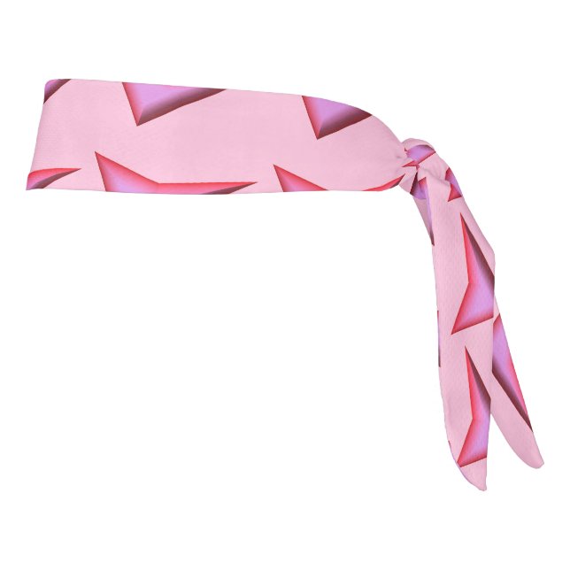 Pink Steel light pink checker plate headband (Girar 90)