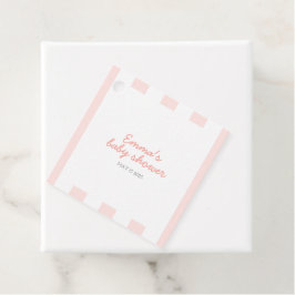 Pink Sweet Little Peach Square Favorito Etiqueta