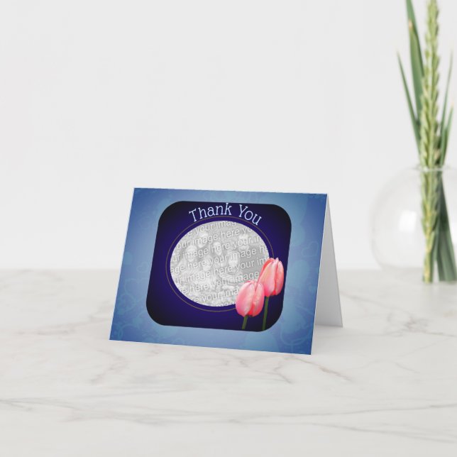 Pink Tulips gracias a la tarjeta de fotos (Anverso)