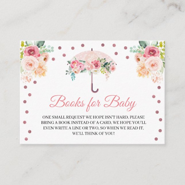 Pink Umbrella Books para la Tarjeta de Alojamiento (Anverso)