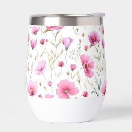 Pink Watercolor Wildflower 