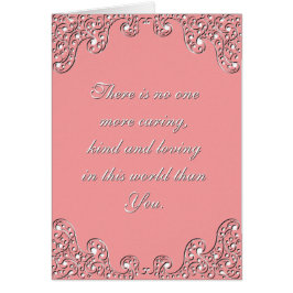 Pink & White Engraved Mother's Day
