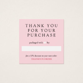 Pink White Heart Gracias Por El Orden