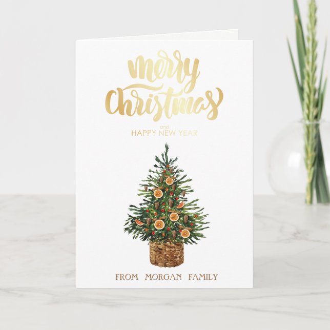 Pino de Navidad elegante naranja (Anverso)