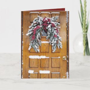 pino Navidad cubierto de nieve