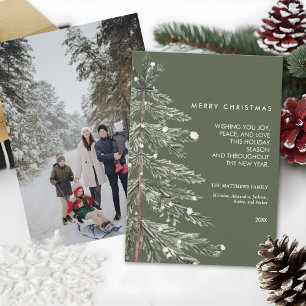 Pino Nevado Foto Personalizada Navidad