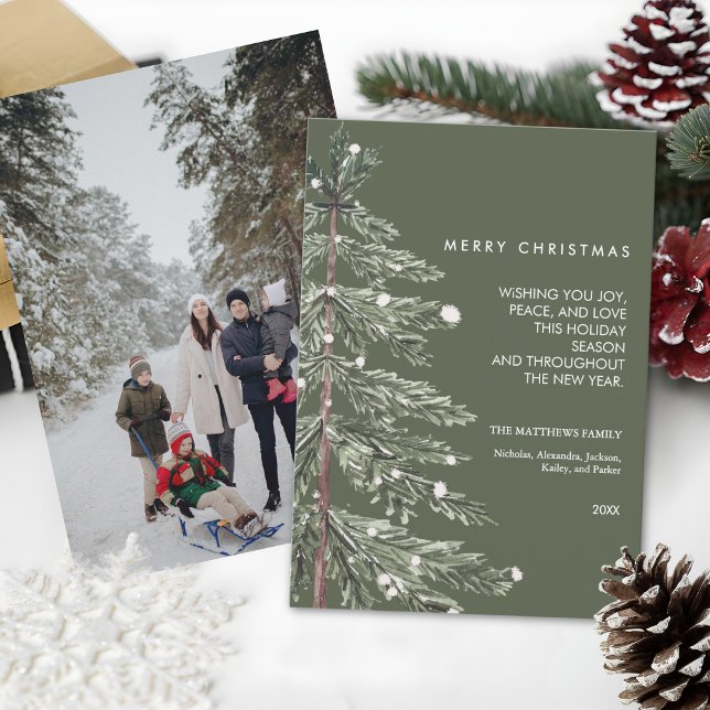 Pino Nevado Foto Personalizada Navidad (Subido por el creador)