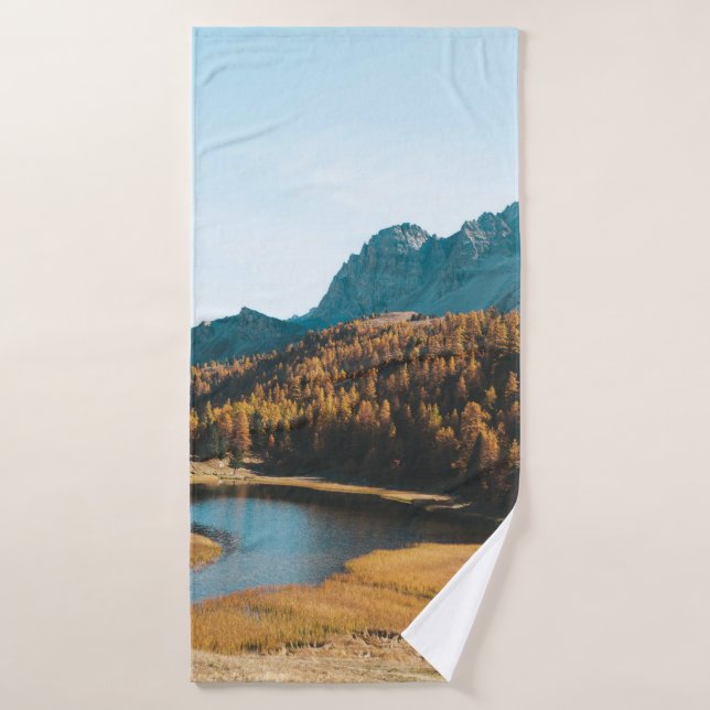 PINOS CERCA DEL LAGO (Toalla de baño)