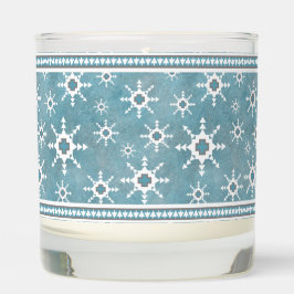 Pinos de invierno del suroeste y copos de nieve ge