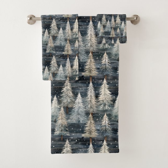 Pinos de invierno y sentimientos navideños (In situ)