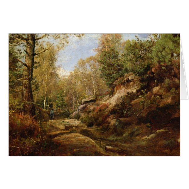 Pinos y árboles de abedul o el bosque de (Anverso (Horizontal))