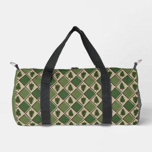 Pinos y Harlequin Pequeña Bolsa de Duffel