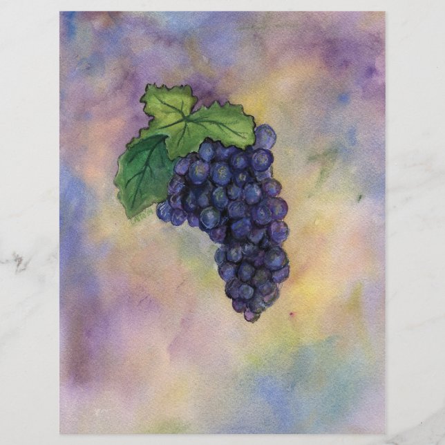 Pinot Noir Wine Grapes Flyer (Frente)