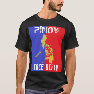 Pinoy desde la camiseta oscura básica del
