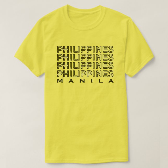 Pinoy diseña camiseta "Patrón de Filipinas" (Diseño del anverso)