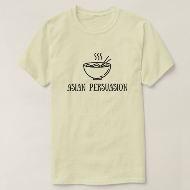 Pinoy diseña una camiseta "persuasión asiática" (Diseño del anverso)
