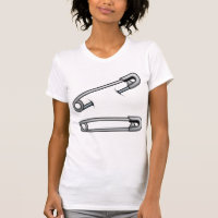 Pins de seguridad Camiseta para mujeres