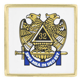 Pins Dorados 32 Grados Mason T-Shirt Cufflinks