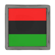 Bandera Panafricana Rojo, Negro, Verde Metal Gris