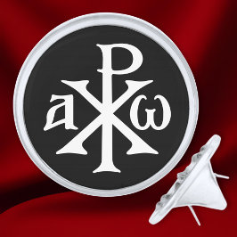 Pins Plateados Chi Rho Christogram