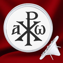 Pins Plateados Cristograma Chi Rho