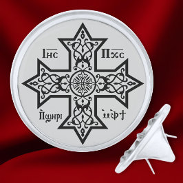 Pins Plateados Cruz copta
