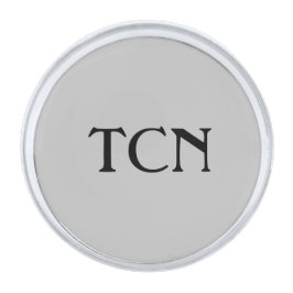Pins Plateados Personalizados negro y gris para hombres 