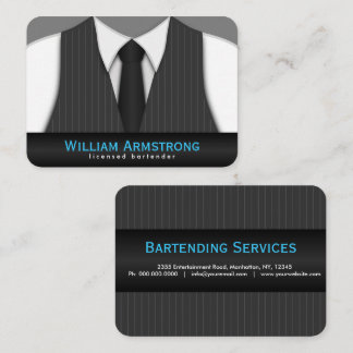 Pinstripe Suit Tie Grandes Tarjetas Comerciales Ba