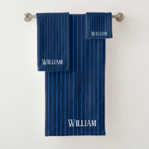 Pinstripes azul marino personalizadas