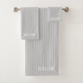 Pinstripes gris claro personalizado