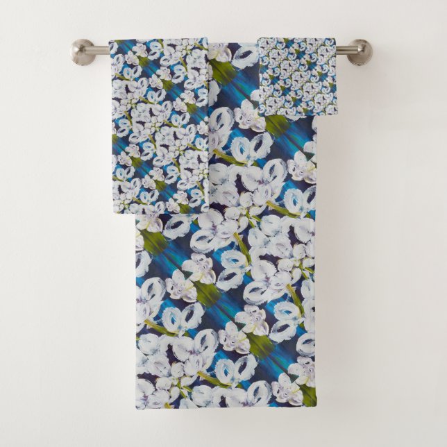 Pinstripes Toallas Orquídeas (In situ)